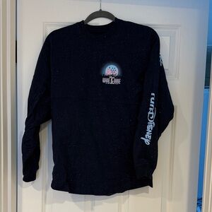 RunDisney Walt Disney 2022 Navy Sparkling Long Sleeve Spirt Jersey